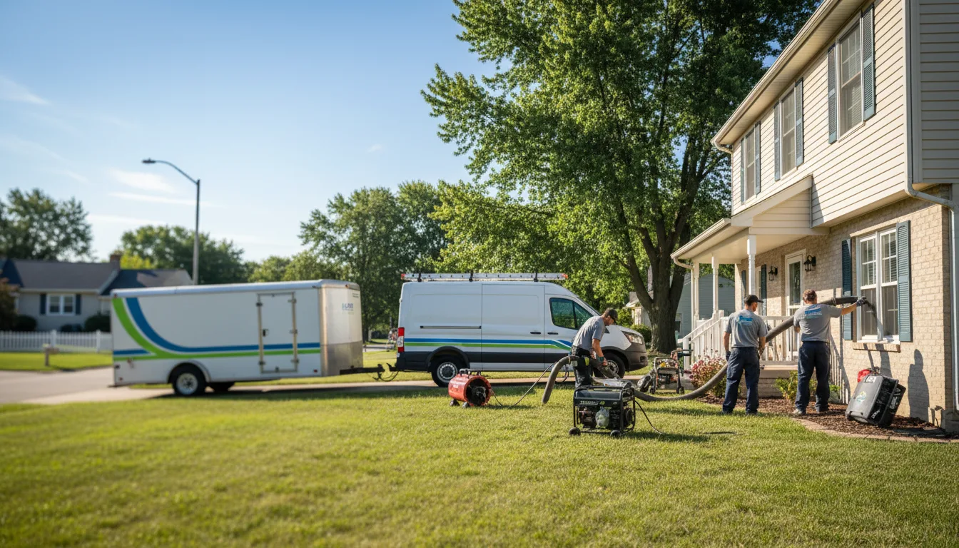 Flooded Basement Restoration And Cleanup With Repair in Charlestown, IN near me